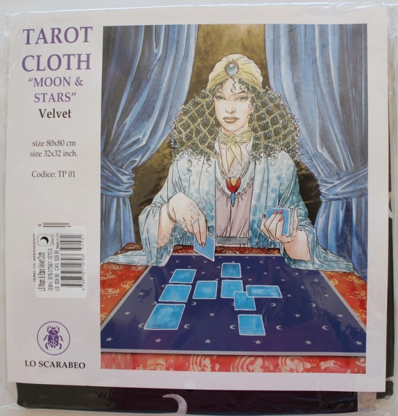 Tarot Cloth Moon & Stars Blue Tp01 